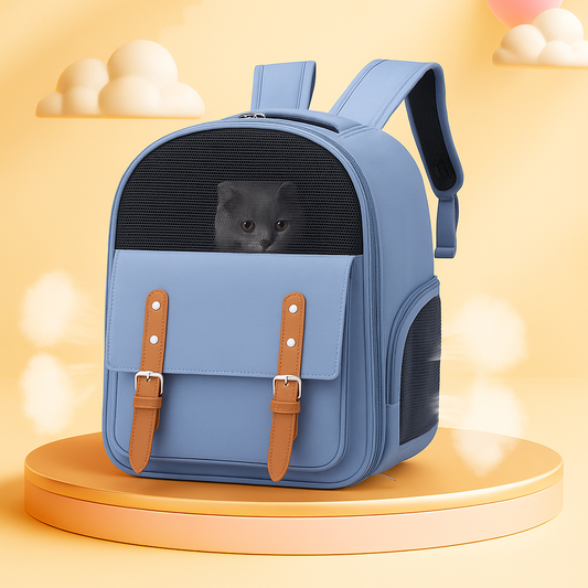 Scratch-Resistant Cat Backpack for Outdoor
