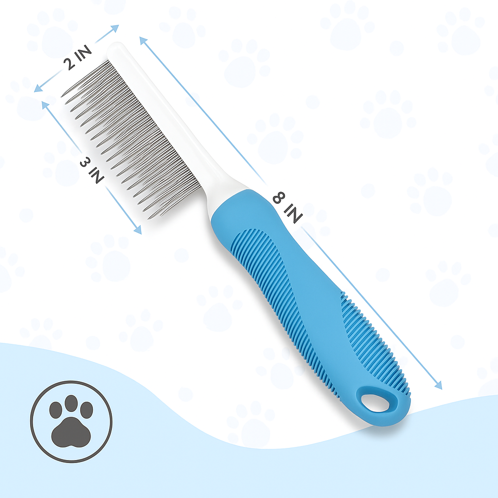 Soft Needle Grooming Comb for Shiny Fur