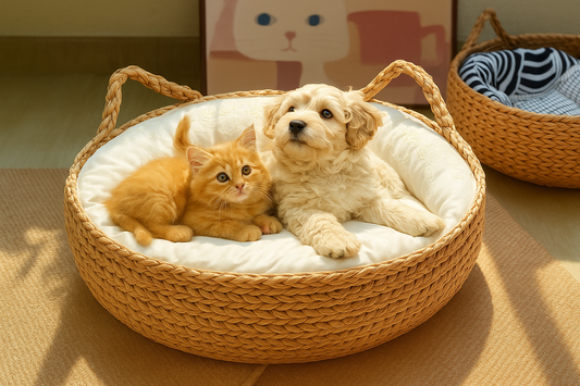 Eco-Friendly Handmade Woven Pet Bed