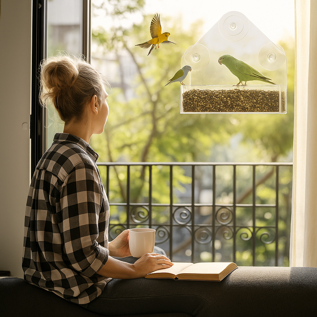 Window Acrylic Bird Feeder