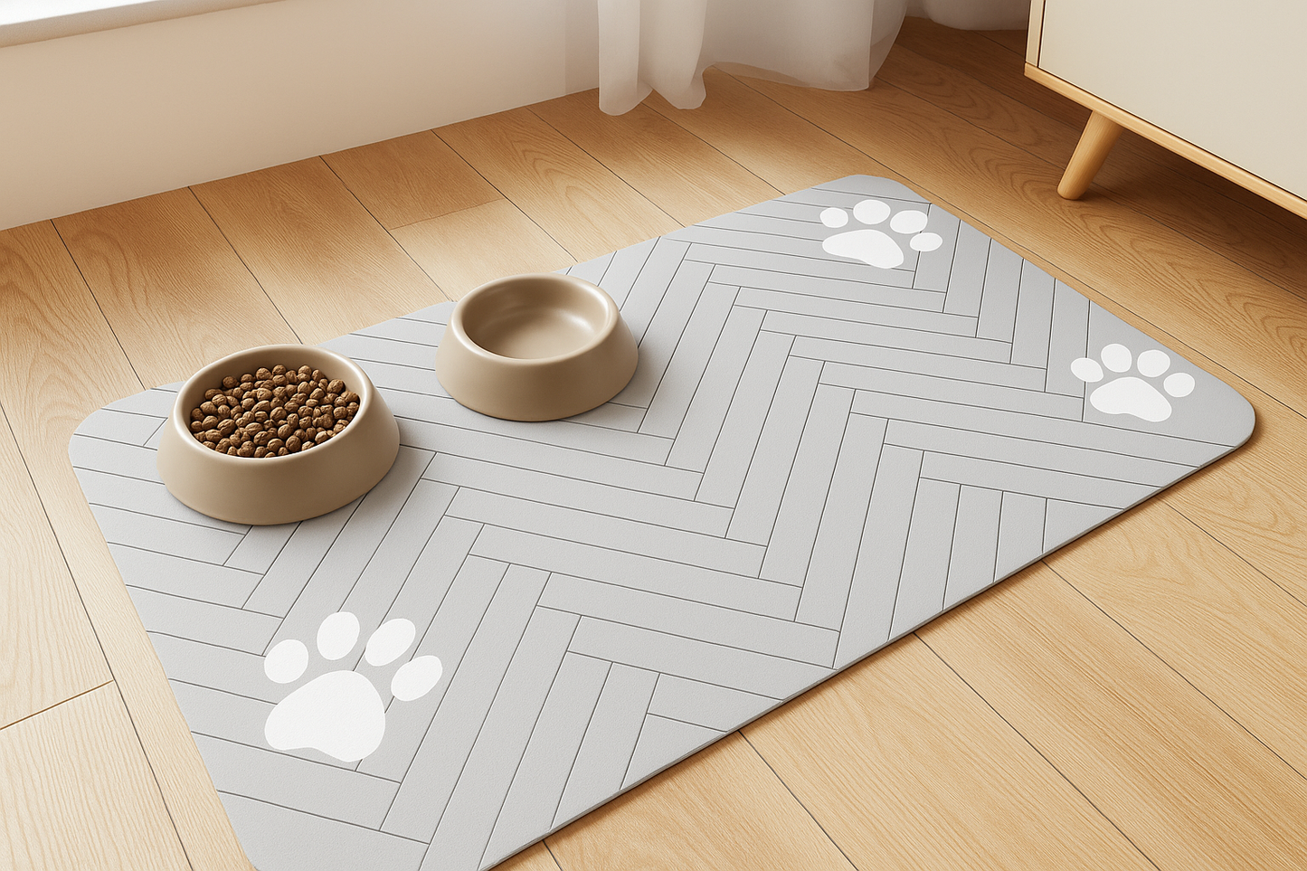 Quick-Dry Pet Feeding Mat