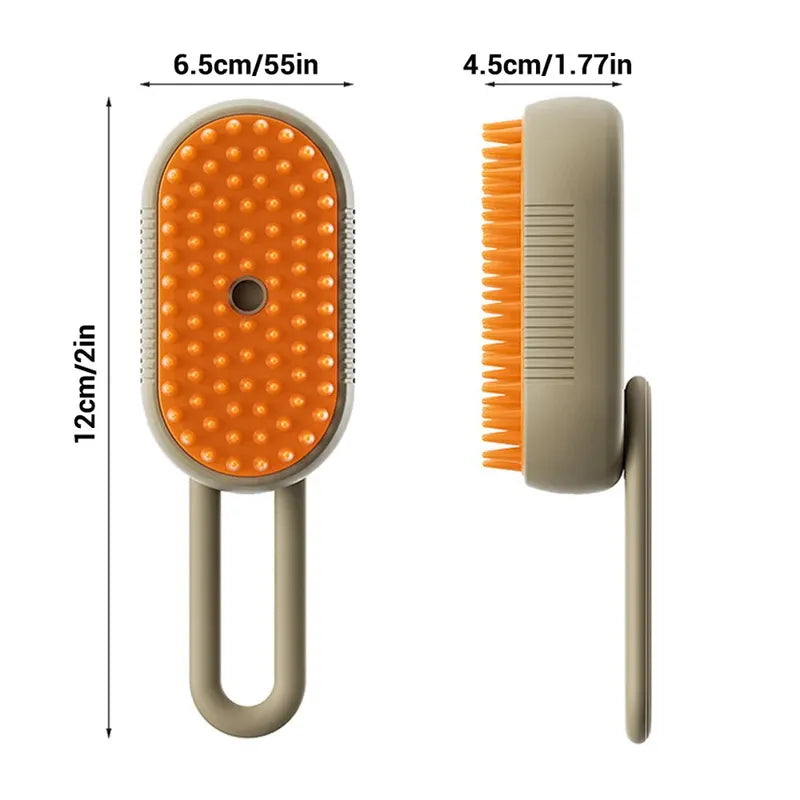 3-in-1 Steam Pet Grooming Brush