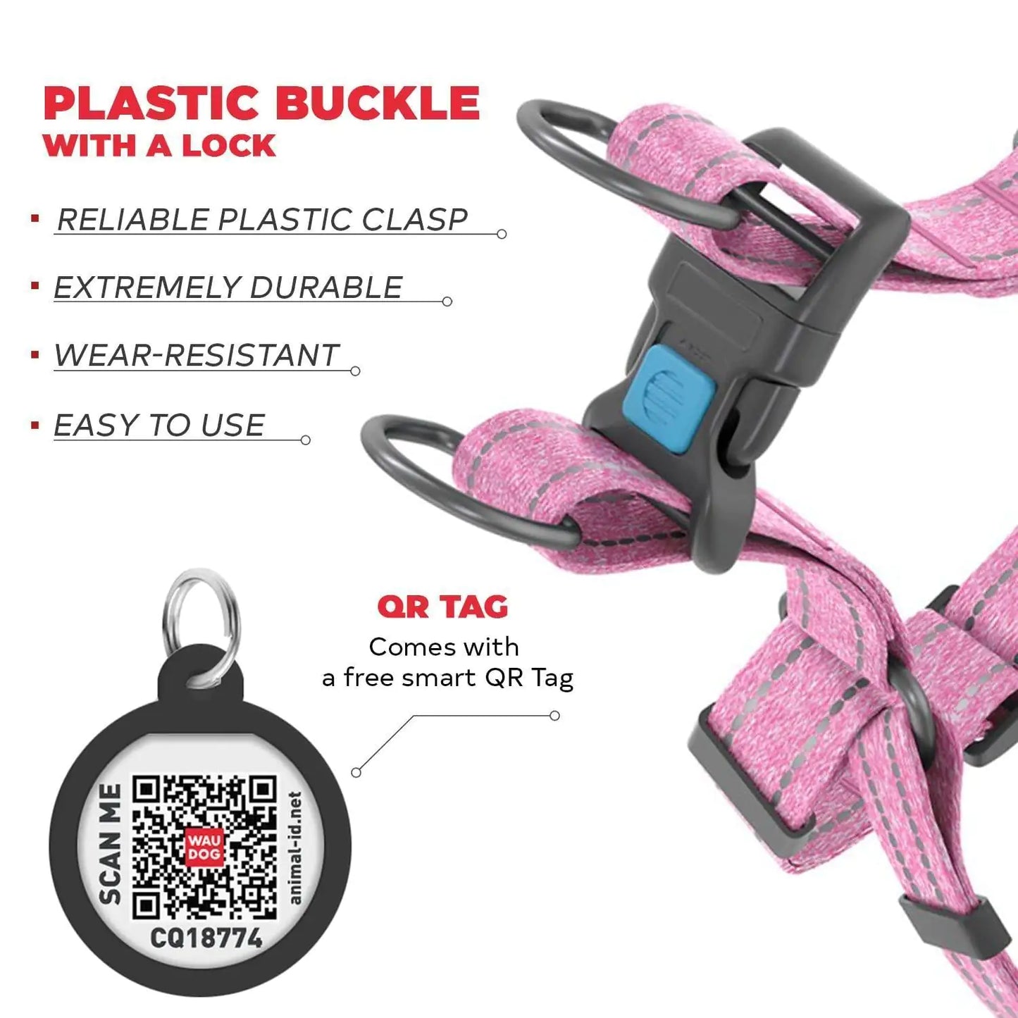 Eco-Friendly Re-Cotton Smart Harness For Dogs