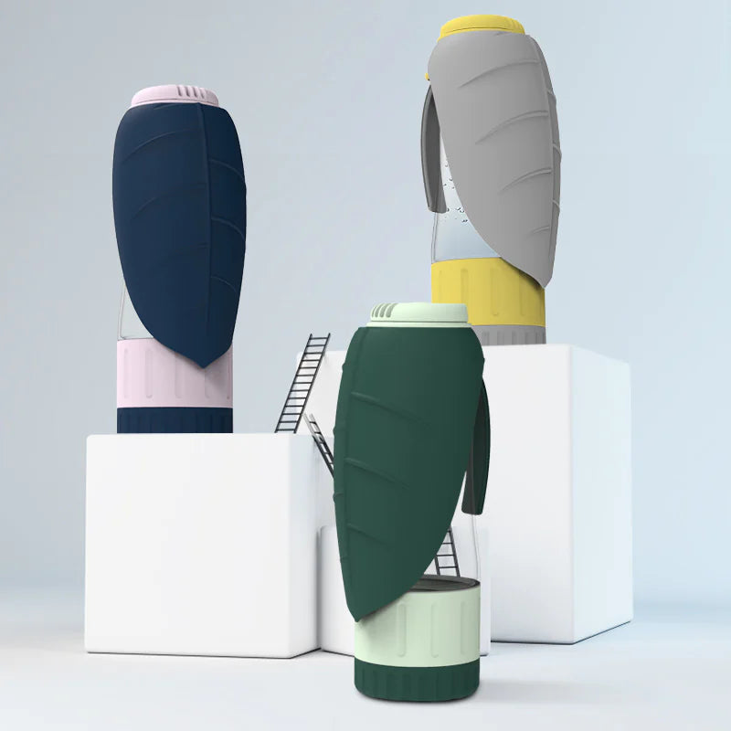 2-in-1 Portable Dog Water Bottle & Food Bowl