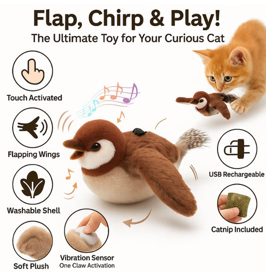 Interactive Chirping Bird Toy