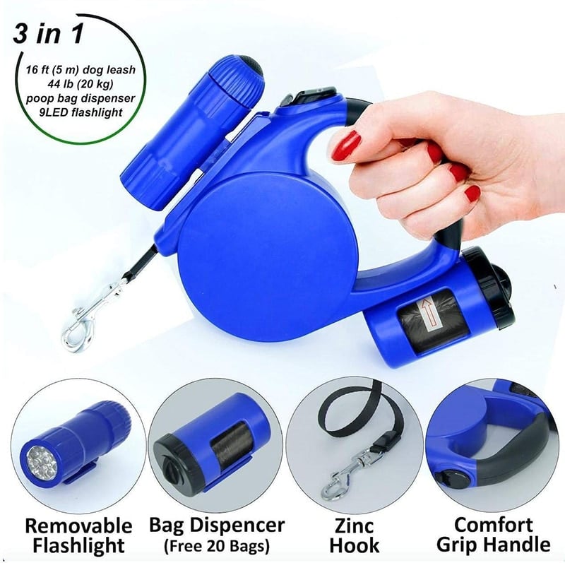 Multi-Function Telescopic Dog Traction Belt