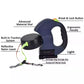 Dual Retractable Dog Leash – 360° Swivel & Reflective