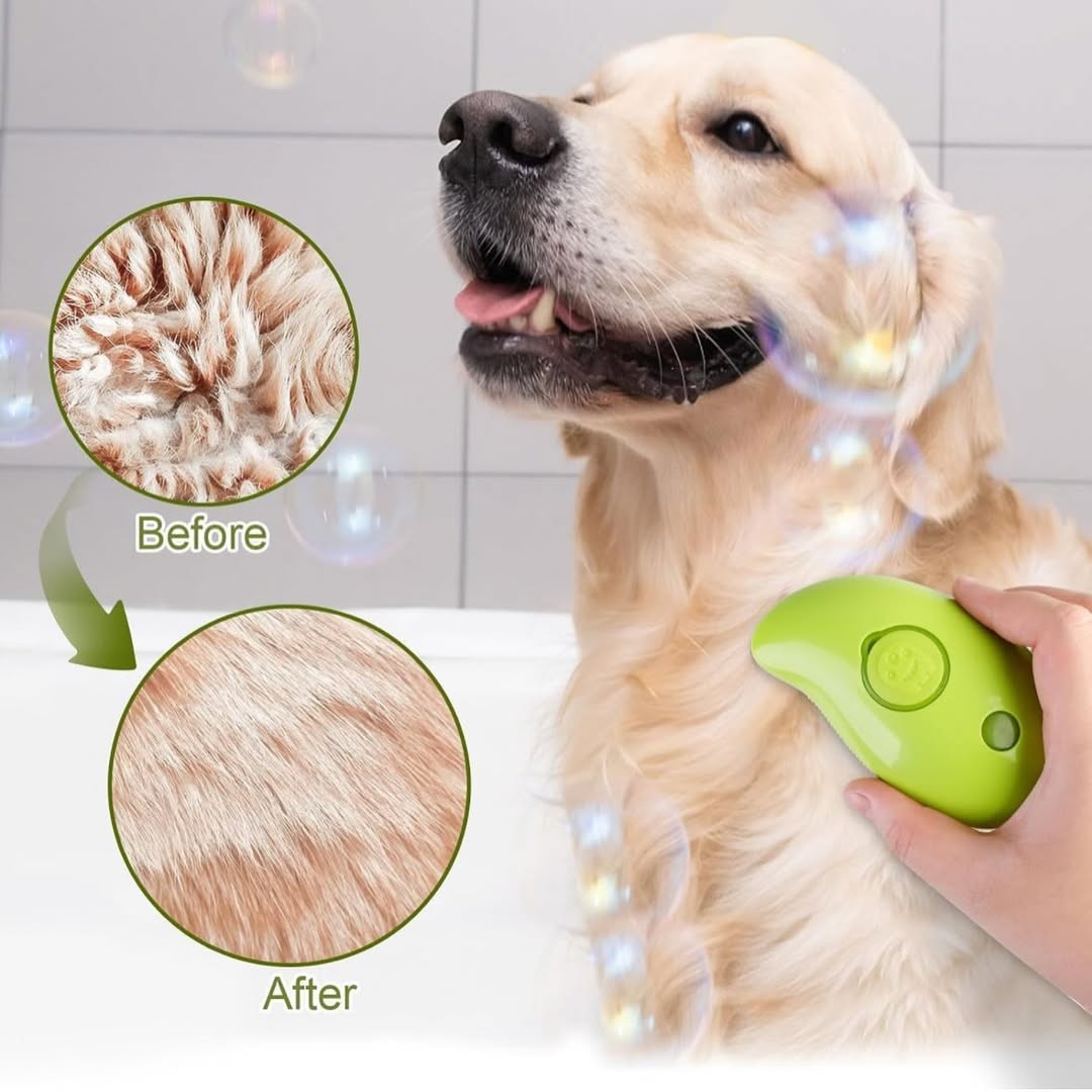 Electric Pet Steam Brush & Spray Comb