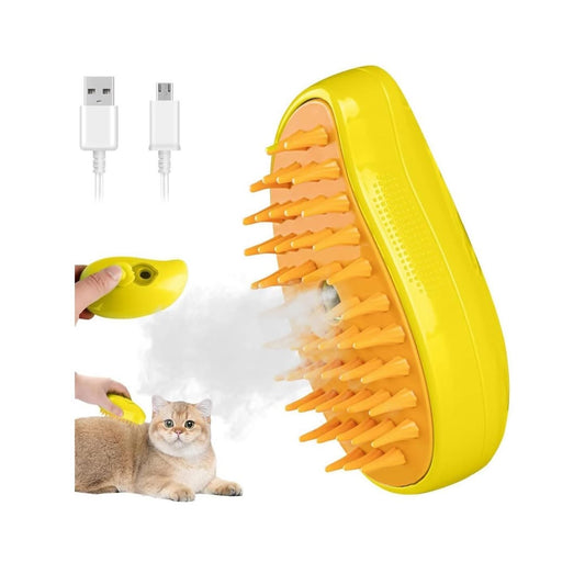 Electric Pet Steam Brush & Spray Comb