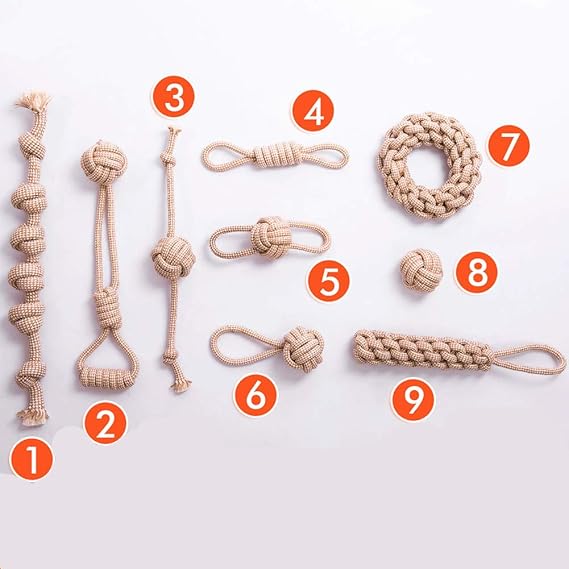 Eco-Friendly Natural Cotton Hemp Dog Toys