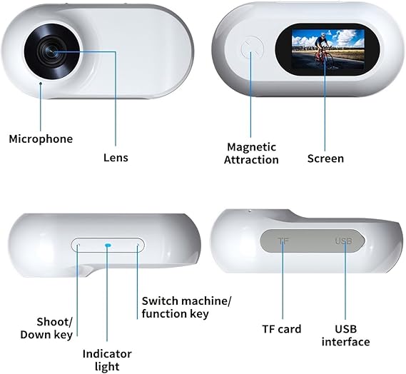 HD 1080P Pet Collar Camera