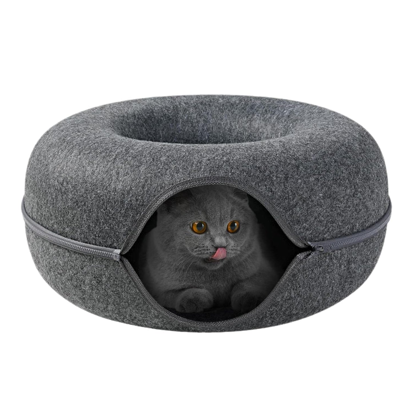 Wool Cat Cave House with Tunnel