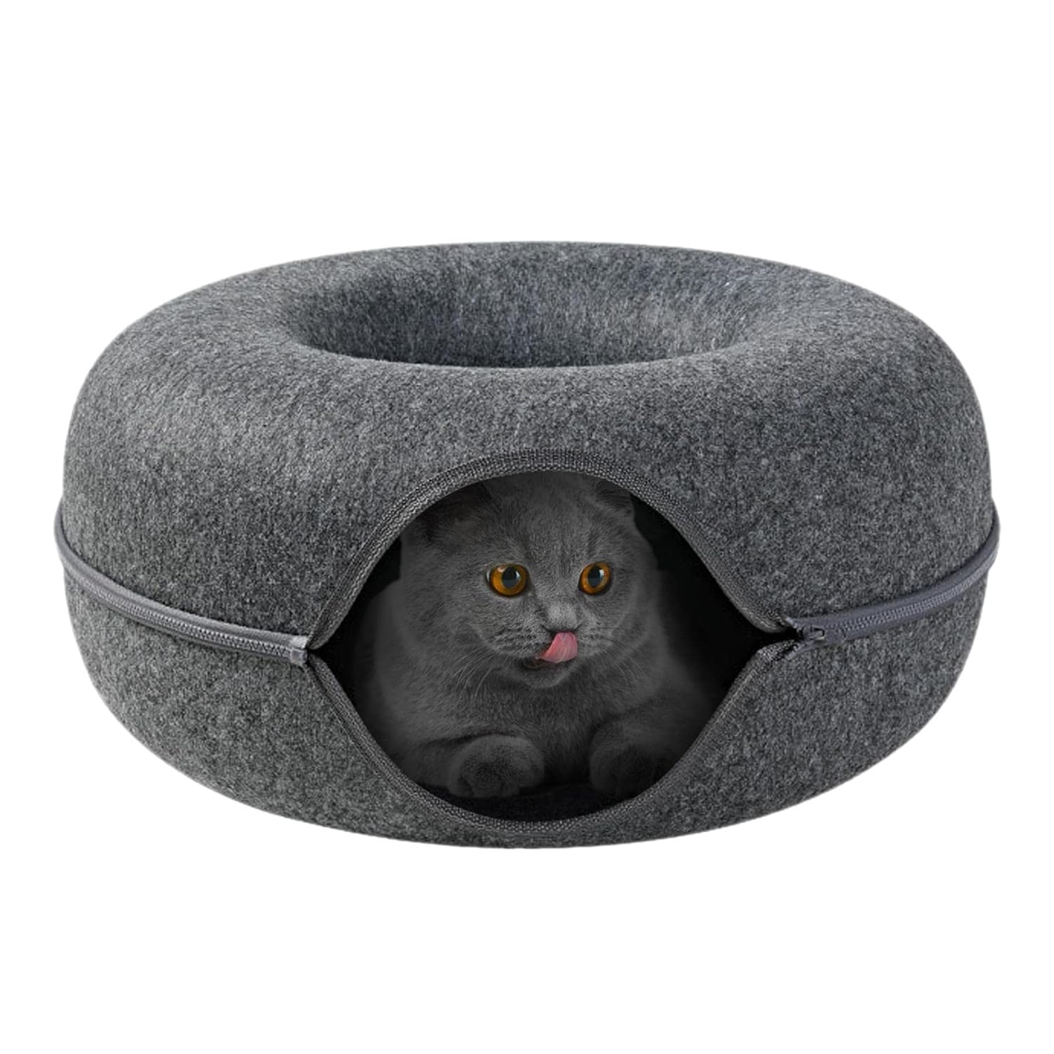 Wool Cat Cave House with Tunnel