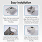 Enclosed Stainless Steel Cat Litter Box with Lid