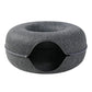Wool Cat Cave House with Tunnel