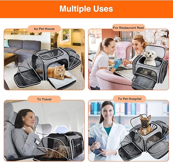 Portable One-Shoulder Folding Pet Carrier Bag