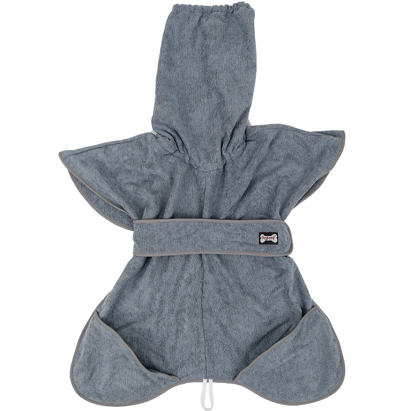 Highly Absorbent Cotton Dog Bathrobe Towel