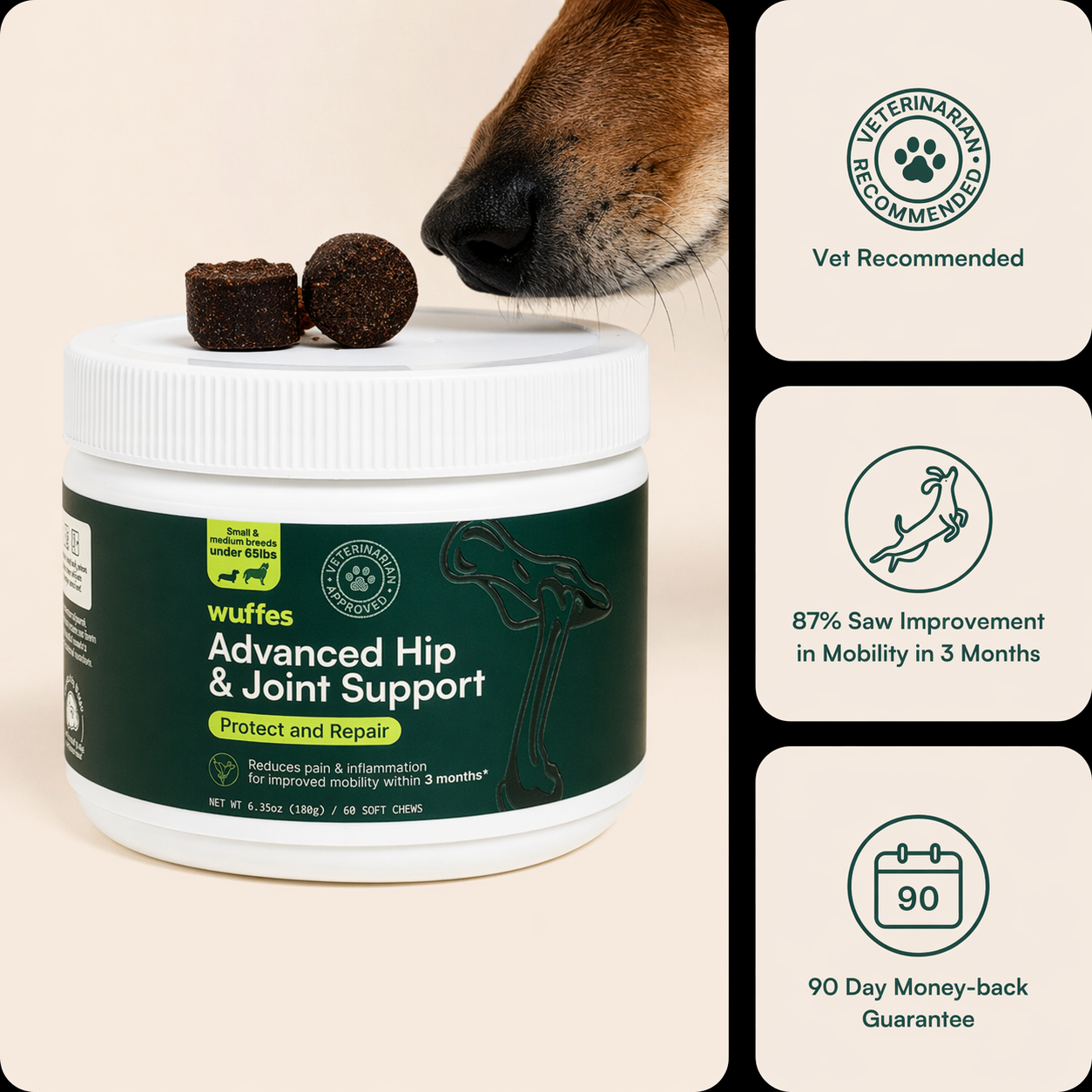 Wuffes Advanced Hip and Joint Support Chews