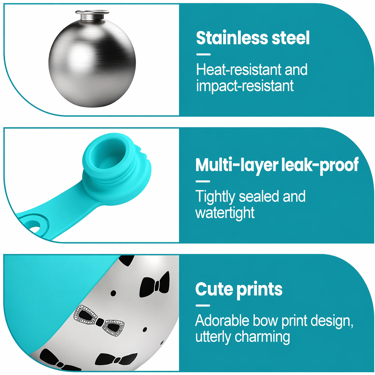 Stainless Steel Portable Pet Water Bottle