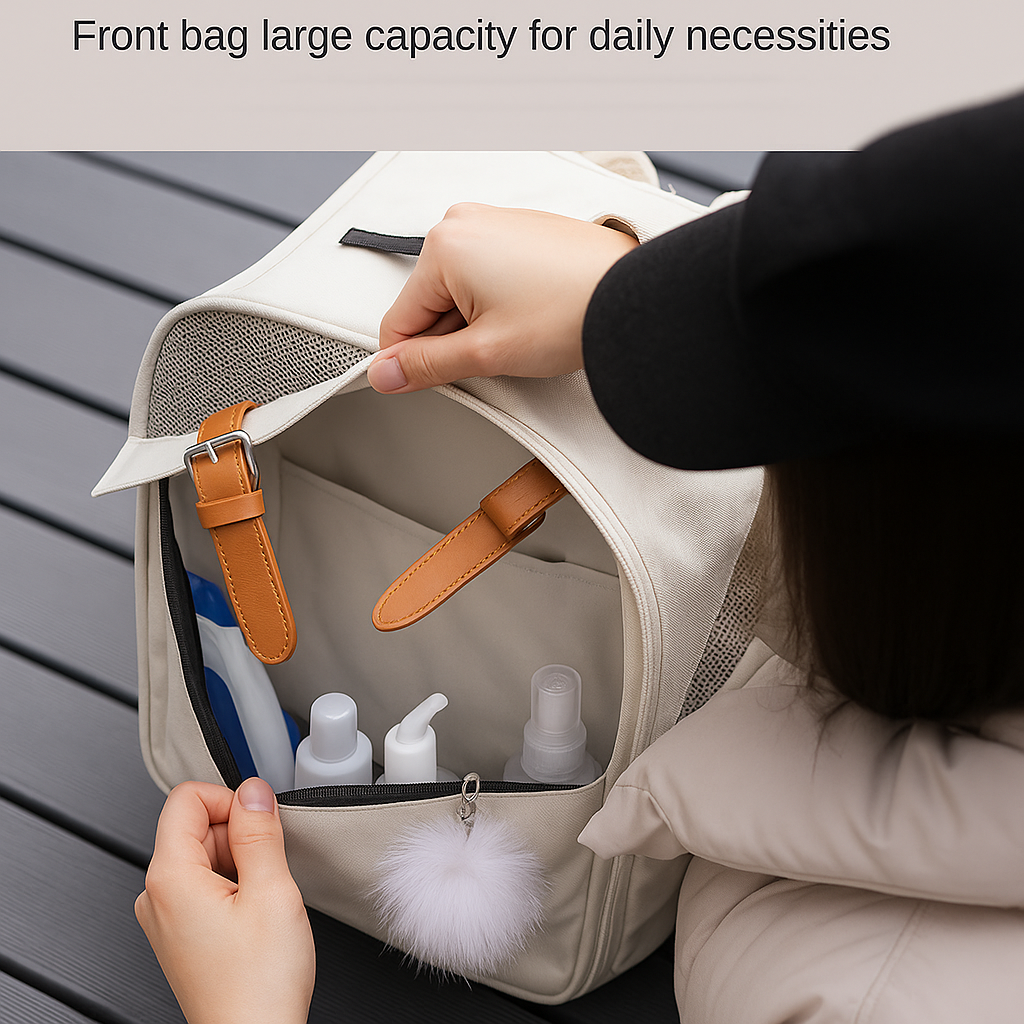 Scratch-Resistant Cat Backpack for Outdoor