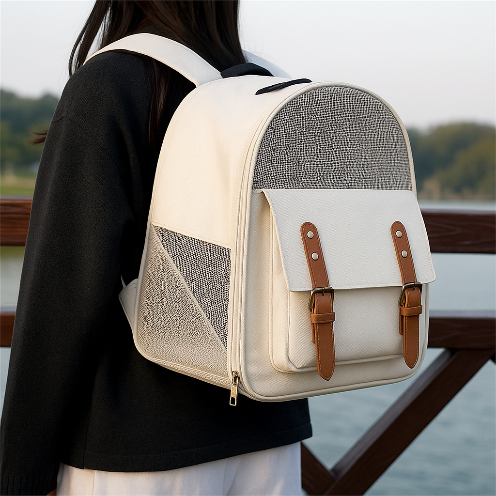 Scratch-Resistant Cat Backpack for Outdoor