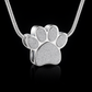 Paw Print Pendant Necklace