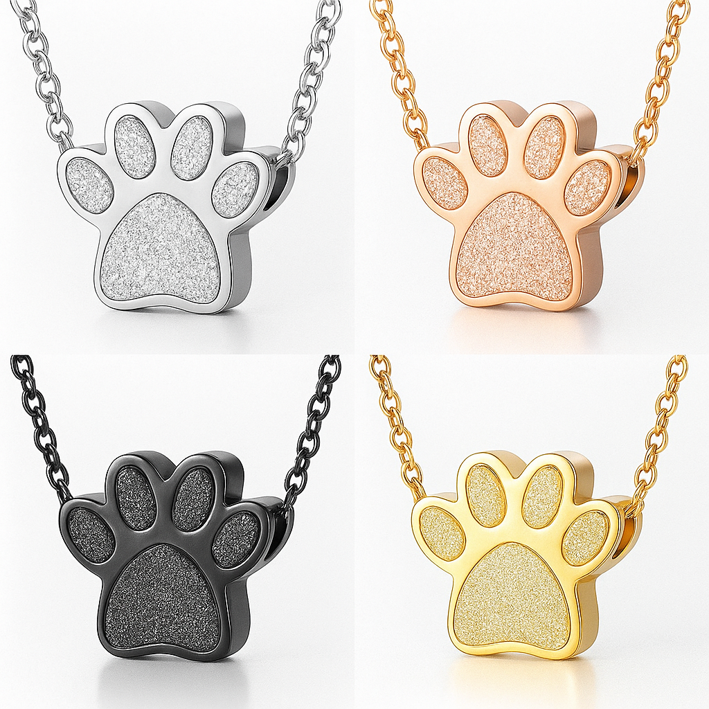 Paw Print Pendant Necklace