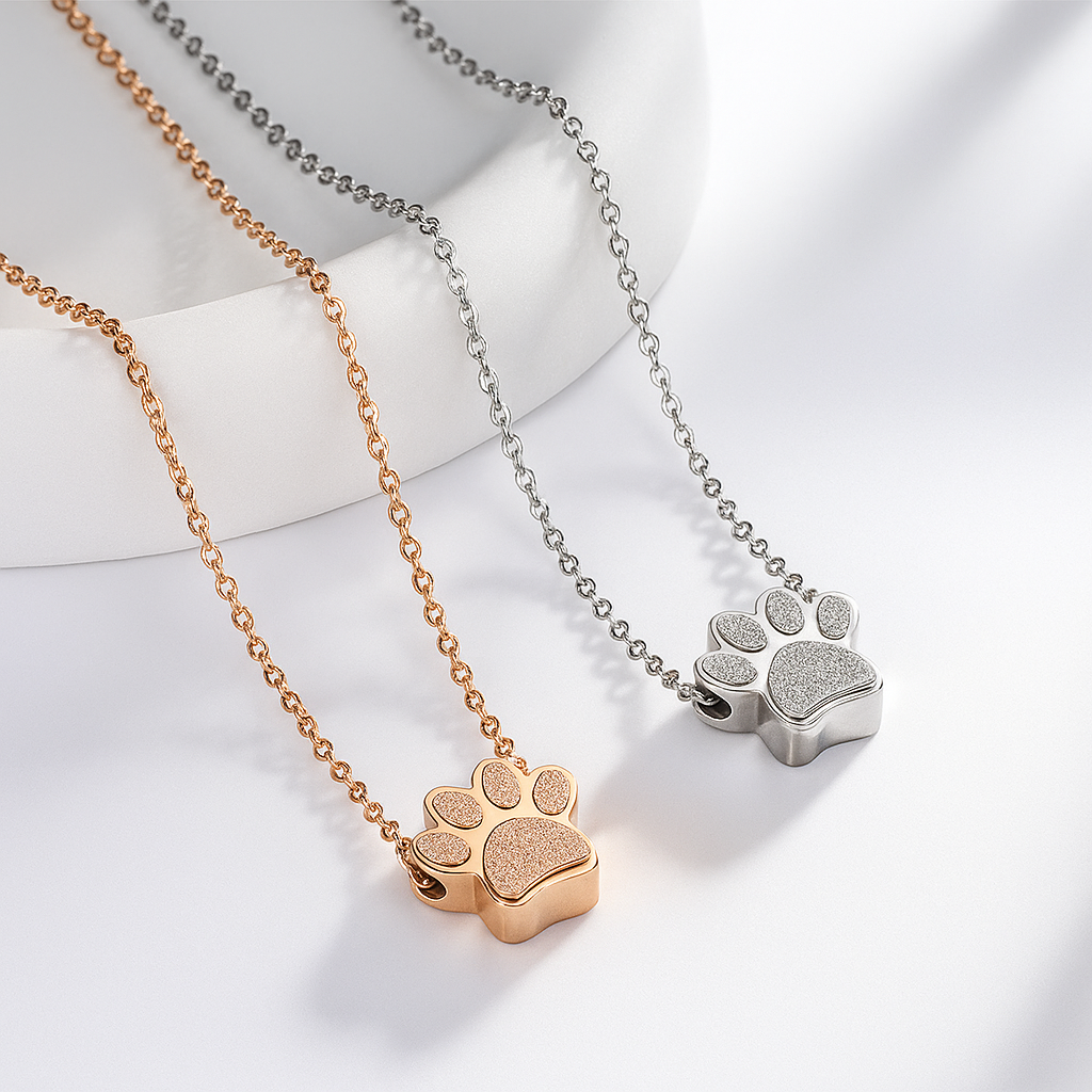 Paw Print Pendant Necklace