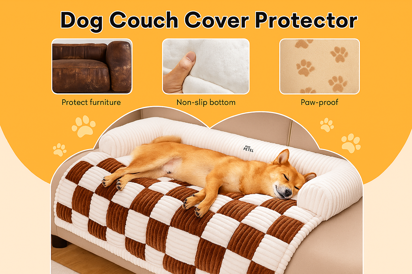 Cozy Soft Pet Couch Cover for Sofa