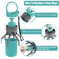 No-Touch Pooper Scooper with Built-In Waste Bag Dispenser