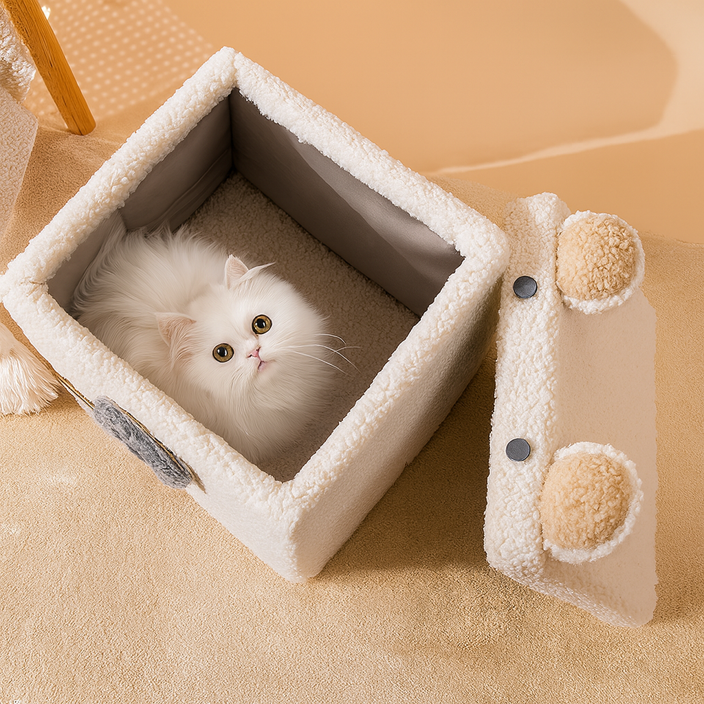 Modern Space-Saving Foldable Pet House