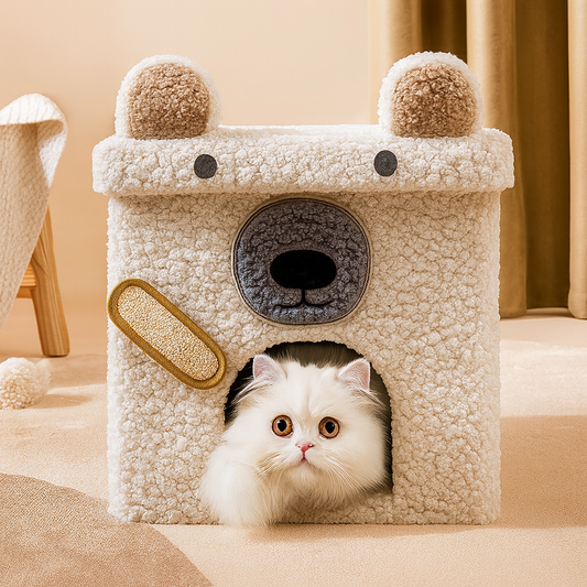 Modern Space-Saving Foldable Pet House