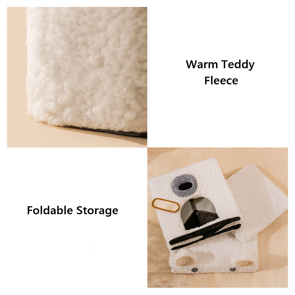 Modern Space-Saving Foldable Pet House