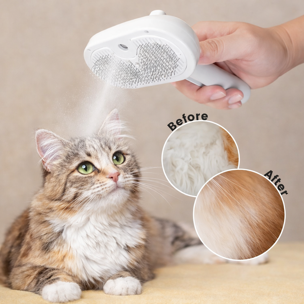 Pet Hair Spray Brush