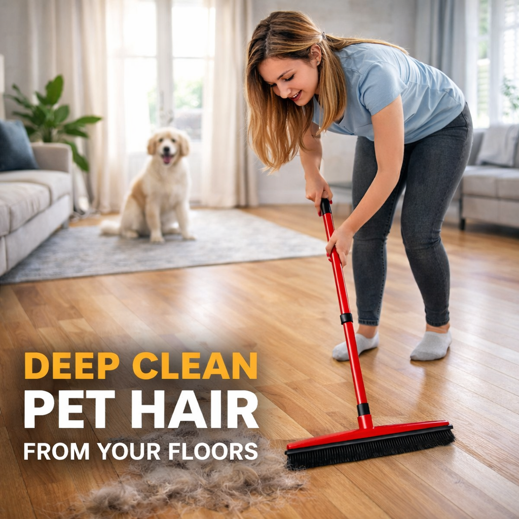 Adjustable Pet Hair Removal Broom