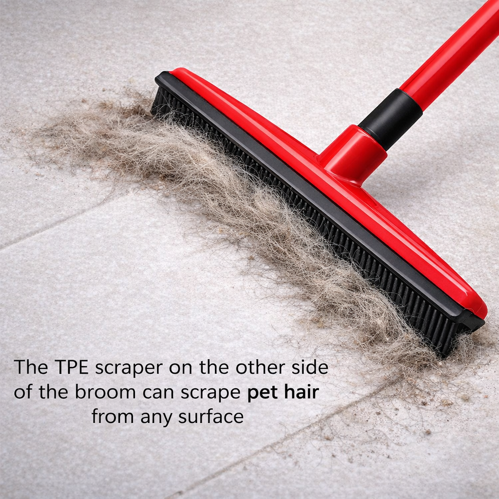 Adjustable Pet Hair Removal Broom