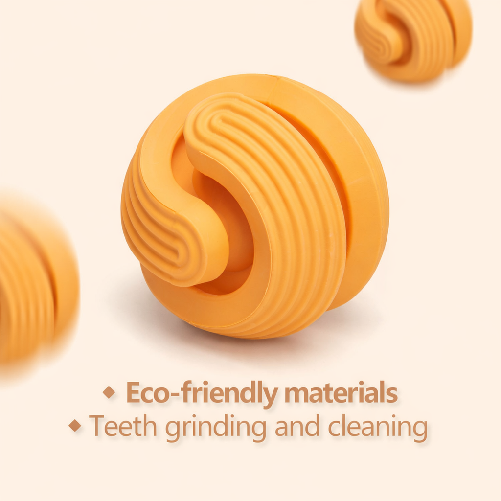 Bite-Resistant Dog Toy Ball for Teeth Cleaning