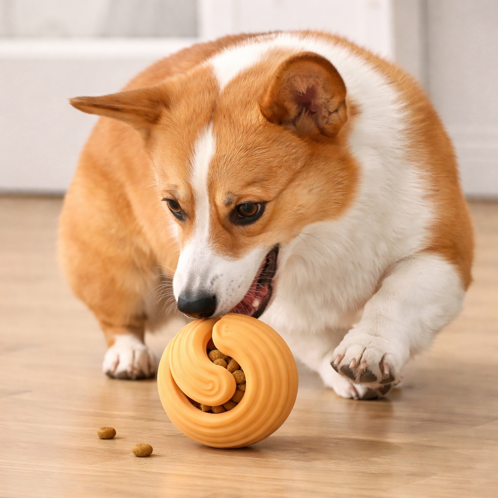 Bite-Resistant Dog Toy Ball for Teeth Cleaning