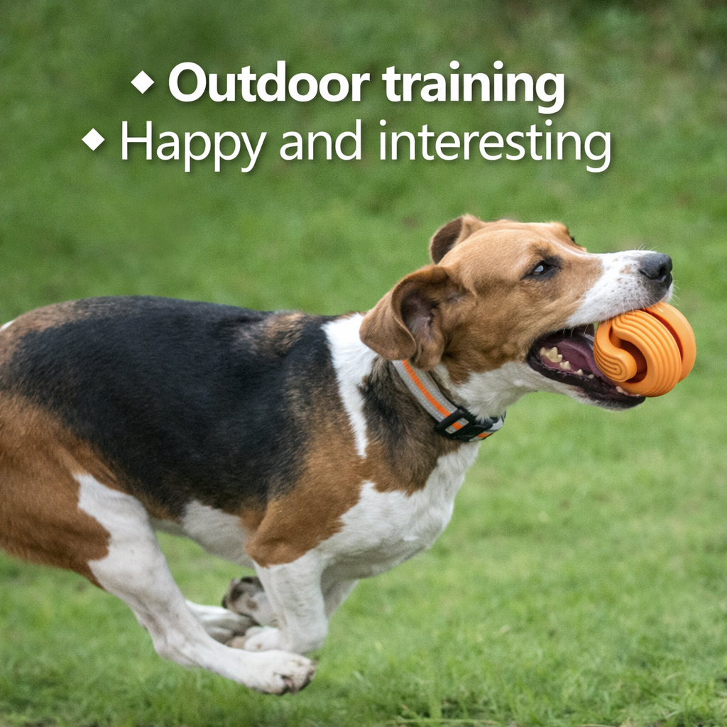 Bite-Resistant Dog Toy Ball for Teeth Cleaning