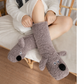 Warm Fabric Plush Dog Socks