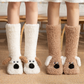 Warm Fabric Plush Dog Socks