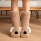 Warm Fabric Plush Dog Socks