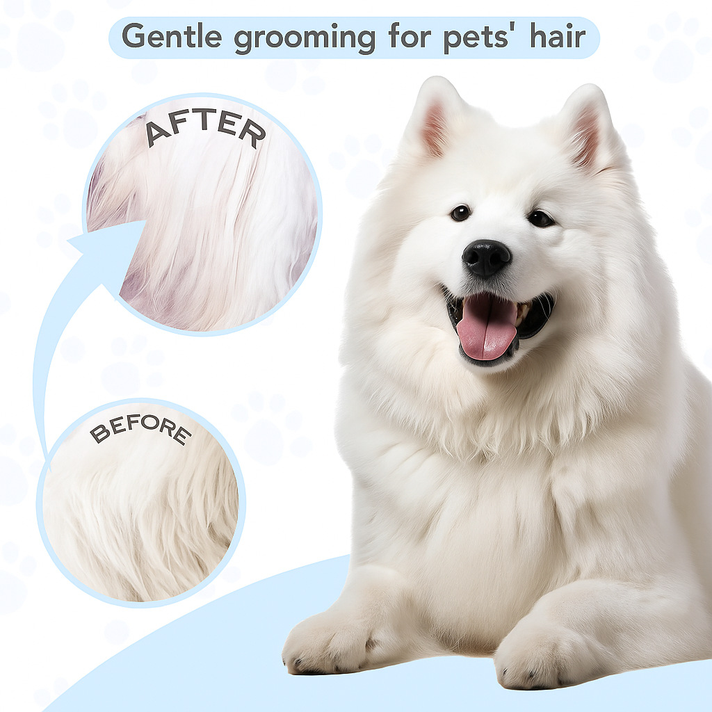 Soft Needle Grooming Comb for Shiny Fur