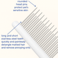 Soft Needle Grooming Comb for Shiny Fur