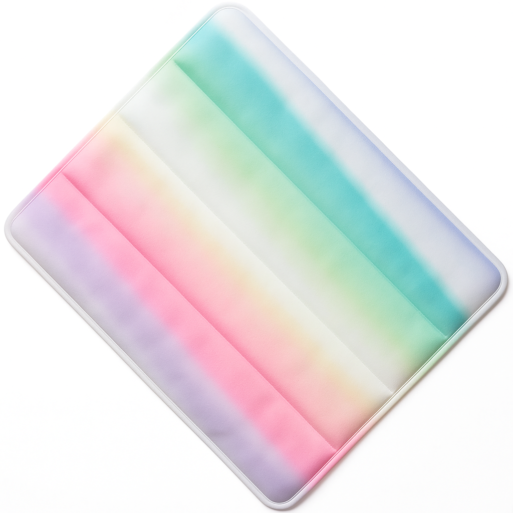 Summer Rainbow Cooling Mat with Ice Crystal Gel