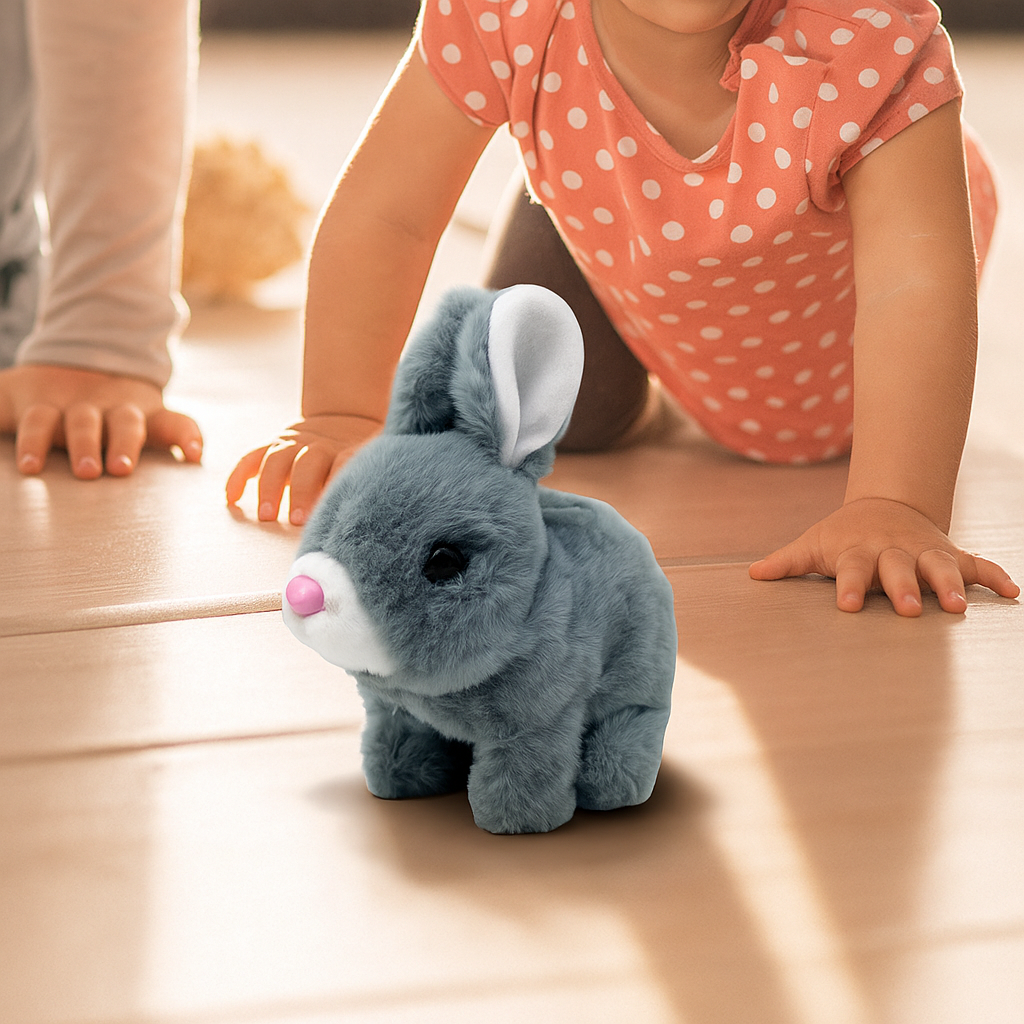 Electric Moving Plush Bunny Toy For Kids