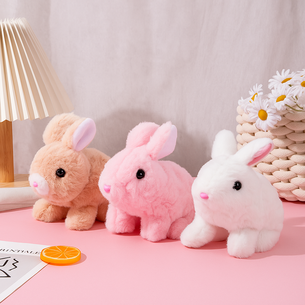Electric Moving Plush Bunny Toy For Kids