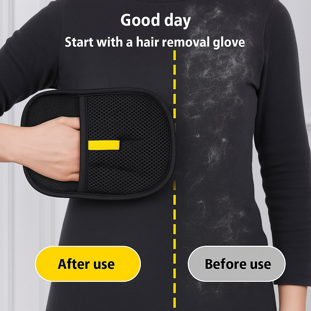 Electrostatic Pet Hair Grooming Gloves