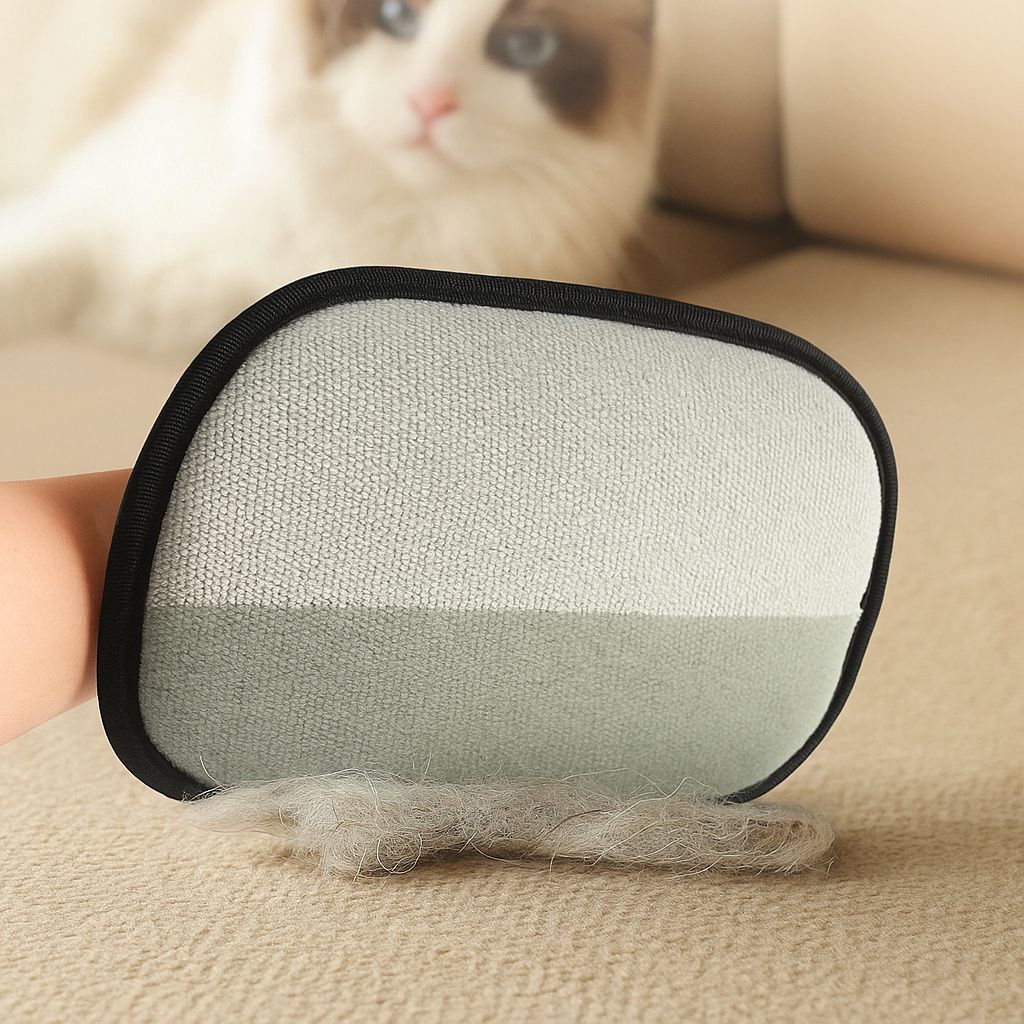 Electrostatic Pet Hair Grooming Gloves