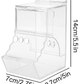 Automatic Clear Plastic Food Dispenser for Hamsters